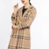 Faina Tassia - Trenchcoat - Beige Karriert -Faina Verkoop 12eb291234314a0a84aaadb237a3a429