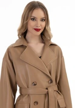 Faina Trenchcoat - Kamel -Faina Verkoop 1b05bca345534dfbae2cec54b9c26a7c