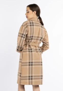 Faina Tassia - Trenchcoat - Beige Karriert -Faina Verkoop e177768f6a654f4399baa3521b49daa2