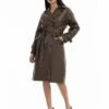 Faina Trenchcoat - Schokolade -Faina Verkoop f904dbea199341de92f7904733edb9e5